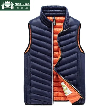 

2020 New Spring Warm Vest Men Sleeveless Jacket Windproof Warm Waistcoat Male Slim Mens Vest chalecos para hombre Big Size M-3XL