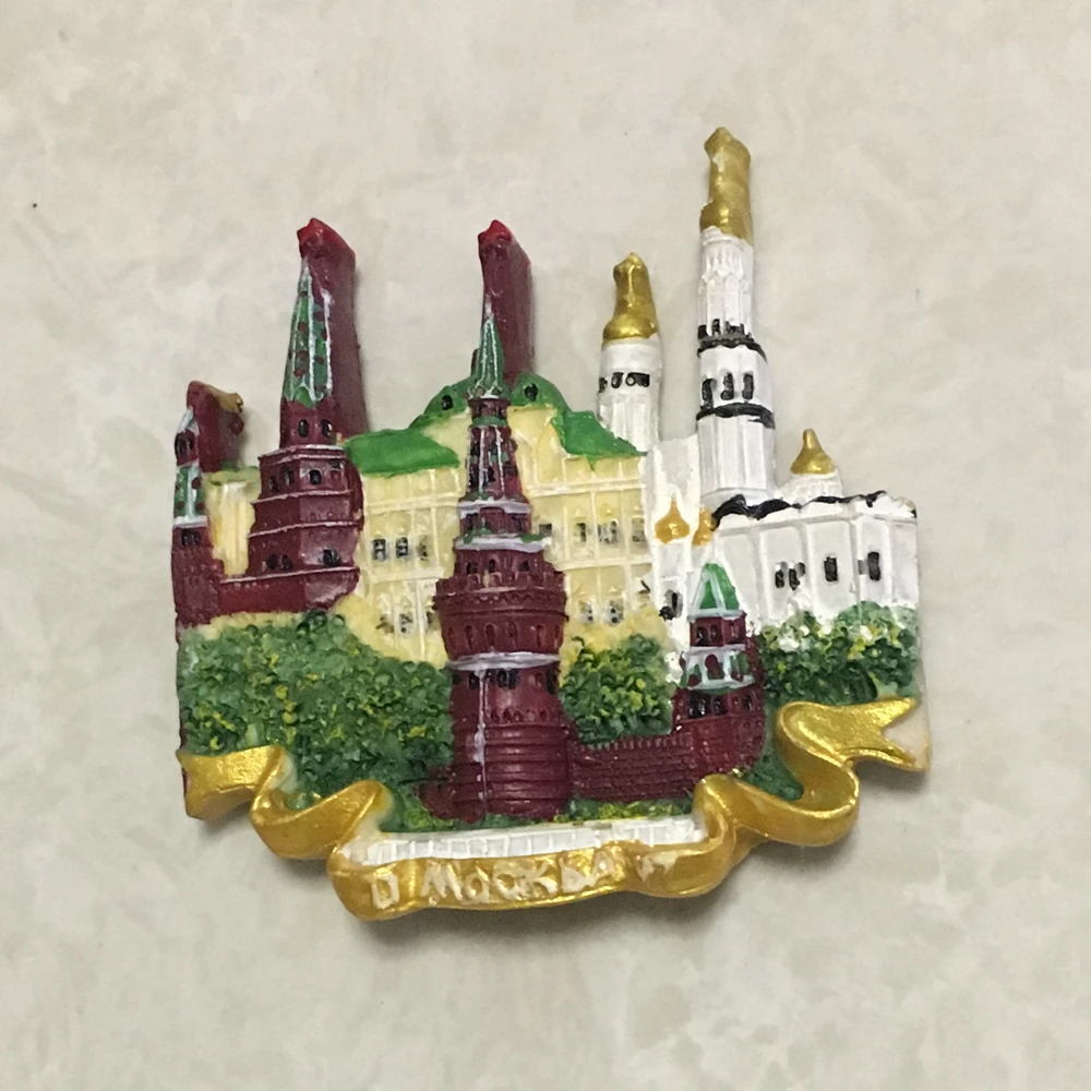 139 Moskau Russland Roter Platz Mockba,,Fridge Poly Magnet Souvenir 