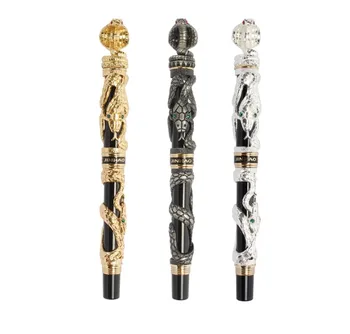 

1pc Unique Snake Rollerball Pen High-end Jinhao 0.7mm Black Ink Refill Writing Pens Business Office Gift Pens for Collecting