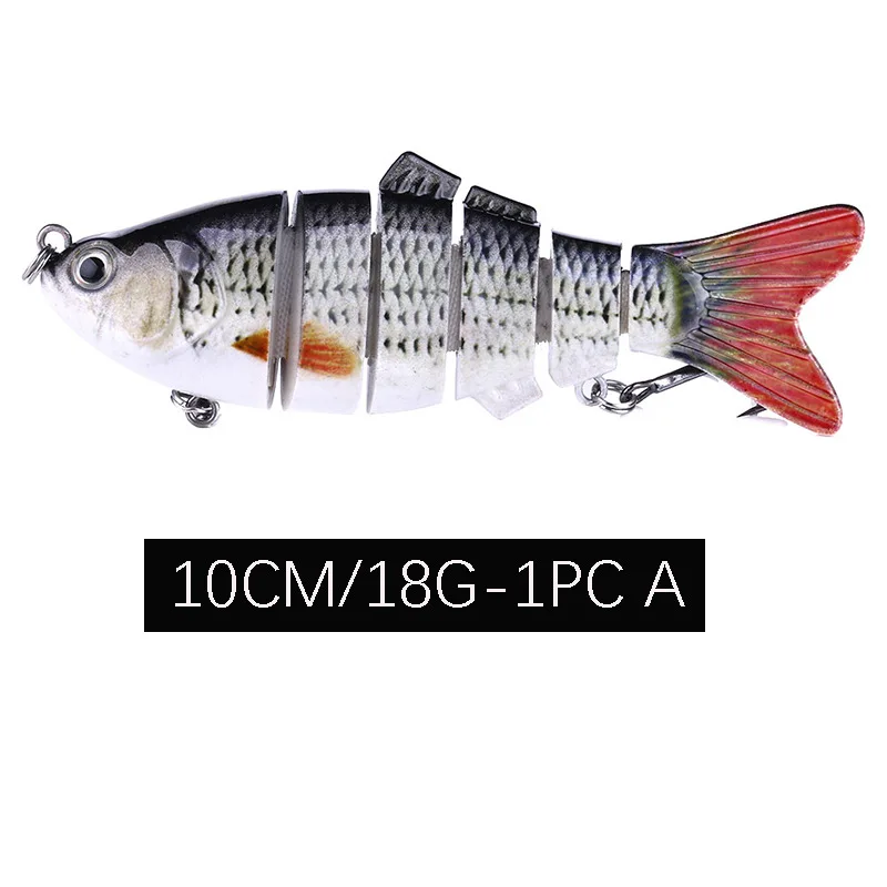 1 шт. мини рыболовная приманка Гольян Swimbait бас искусственная приманка для рыбы мульти шарнирная приманка воблеры - Цвет: CDB02 A 18g