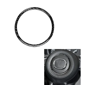 

For Mazda 3 Axela/ATENZA/CX-4/CX-5 2017-2018 Real Carbon Fiber Car Interior Steering Wheel Car Sticker Trim Accessories New