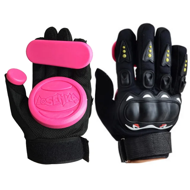 KUFUN Skateboard Gloves Downhill Slide Gloves Fire Stone Flint Spark