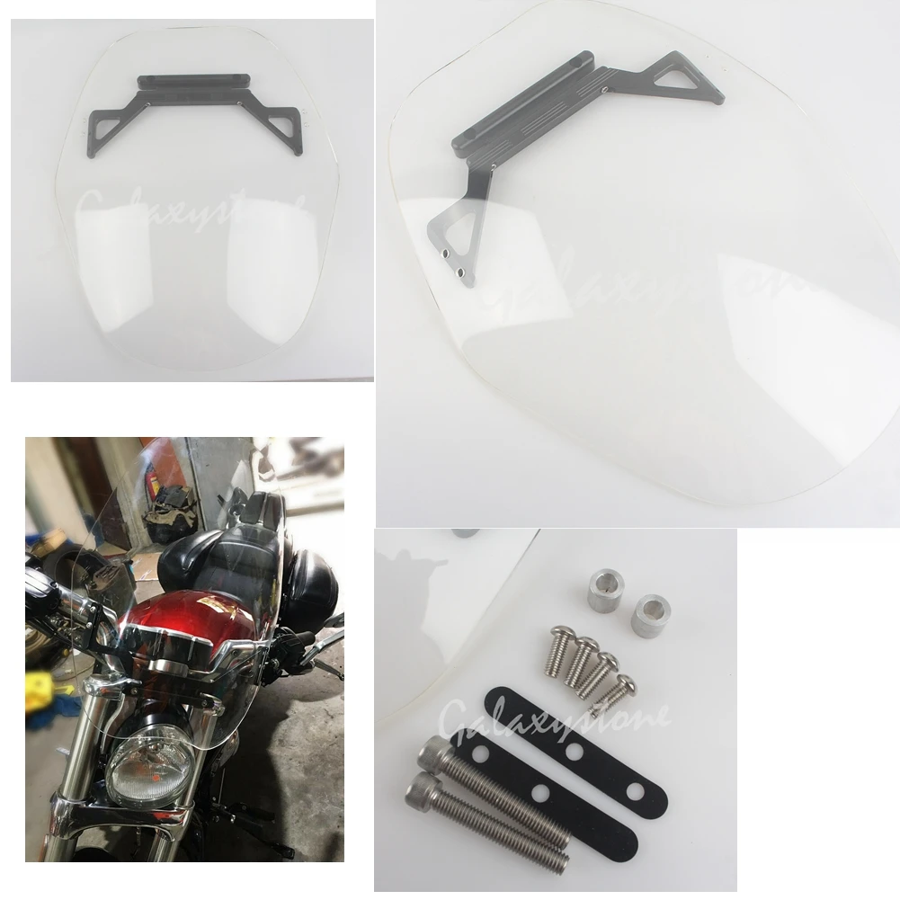 

Clear Windshield windscreen fit for Harley VRSCF V-ROD MUSCLE 2009-2017 Night Rod Special
