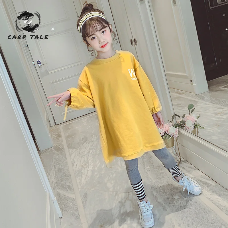 

Girls fashion clothing cartoon pattern dress set 2019 spring and autumn children's clothing girls suit 2019 kids clothes