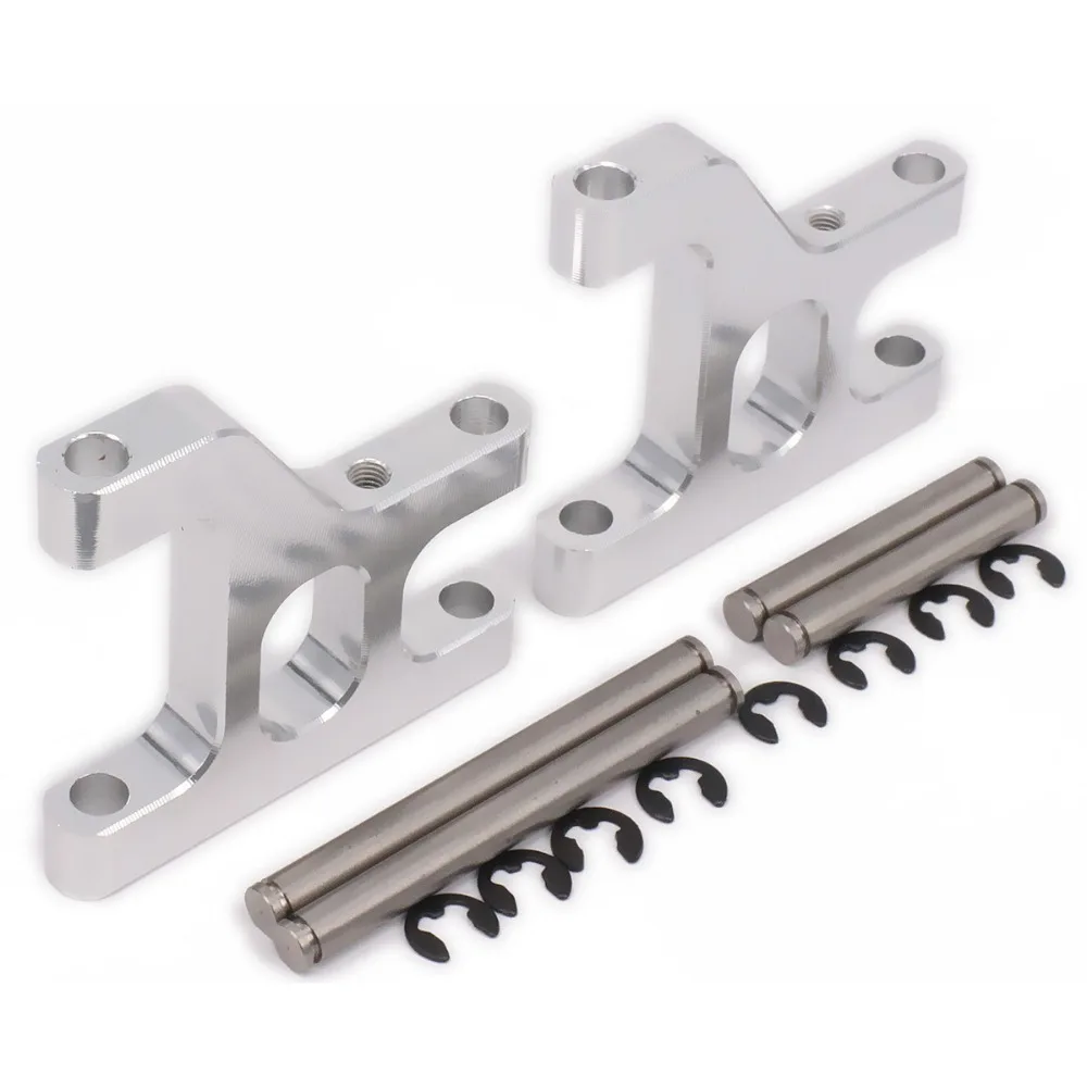 Fit for Tamiya 1//10 CC01 RC Model Car L//R Silver CC01-003S Woyisisi RC Suspension Arm Aluminum Alloy Front Lower Suspension Arm