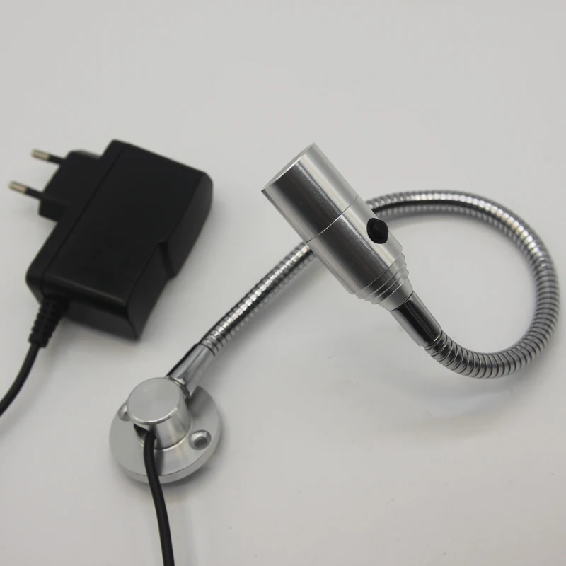 

110V/220V 1W led adjustable Decrotive Wall Reading Light Above Bed Plug In Free Shipping