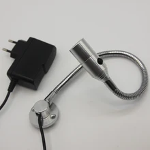 110V/220V 1W led adjustable Decrotive Wall Reading Light Above Bed Plug In Free Shipping
