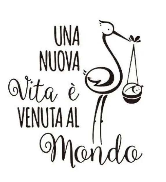 Italian words Swan Transparent Clear Silicone Stamp/Seal for DIY