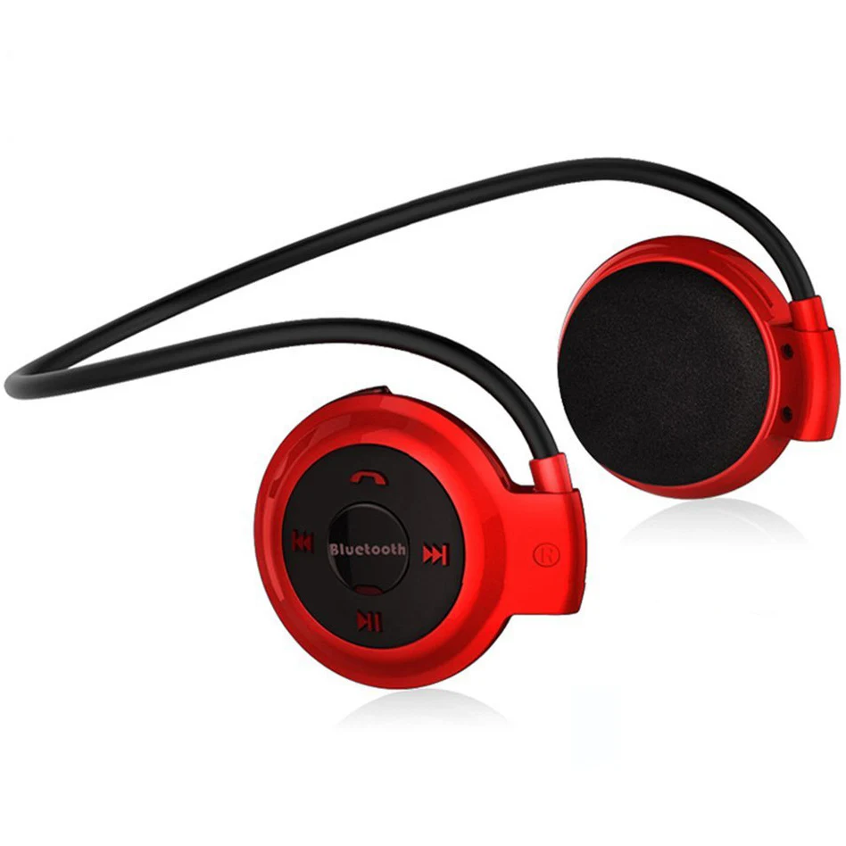 Мини 503 Bluetooth наушники спортивные Bluetooth наушники Беспроводной гарнитура с FM радиокарта MP3 плеер Hands-free для телефона ПК ТВ - Цвет: Красный