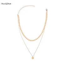 Banny розовый простой Звезда Сердце ожерелье-чокер с подвесками в дизайне Павлиньего хвоста для женщин золотой металл серебристого цвета короткая цепочка чокер воротник коллиеры