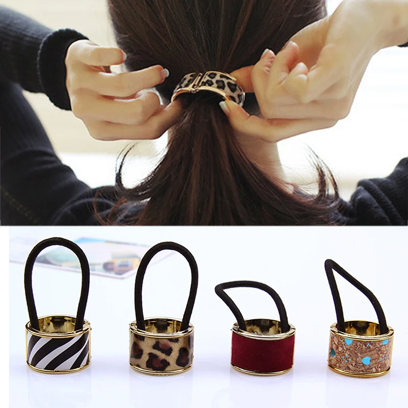 

LNRRABC 15Colors Scrunchy Rubber Headband Female Ponytail Gum Girls Charming Headwear Elastic Hair Bands Hair Accessories