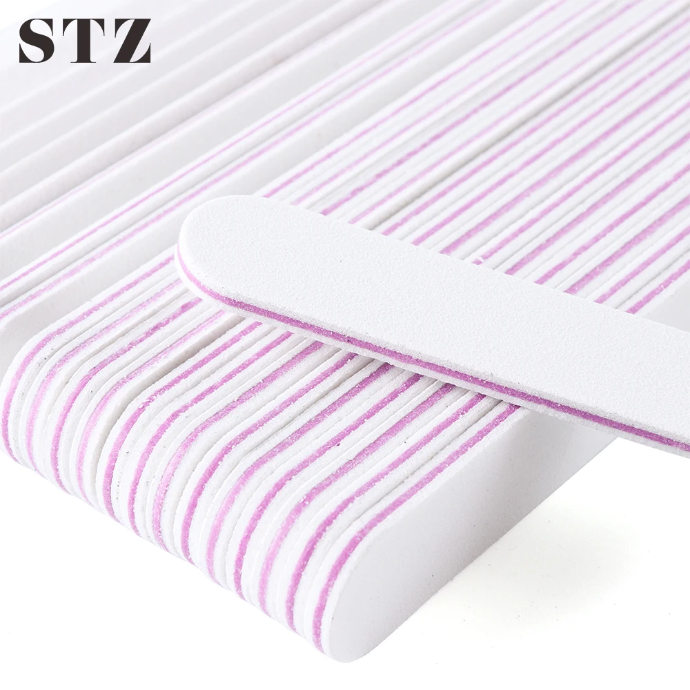 

STZ 5pcs White Nail Files Set Professional Polishing Buffers Manicure Nail Art Tools Accessories Sanding File UV Gel Polish #865