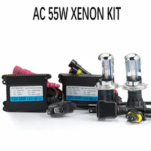 Один комплект HID Xenon h4 bixenon hid kit AC 12 В 55 Вт H4 Bi xenon лампа H4 Hi/lo луч лампы 3000 К 4300 К 5000 К 6000 К 8000 К к Автомобильные фары