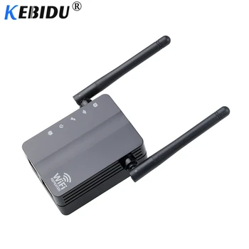 

kebidu Mini N300 300Mbps WiFi Repeater Router Access Point WiFi Range Extender with 2 External Antennas Support WPS Protection