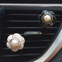 Белый черный жемчуг Камелия клип автомобильный Кондиционер ароматерапия автомобильный освежитель воздуха автомобильный парфюмерный диффузор клип XCZ693