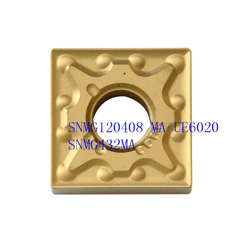 

20PCS Carbide Insert SNMG120408/SNMG432 VP15TF / UE6020 CNC Lathe Tool CNC Machine Tool Parts Milling Lathe Tool