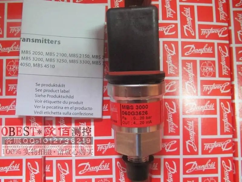 Danfoss danfoss MBS3000 060G3526 PA: 0 ~ 20Bar подлинной безопасности датчик давления