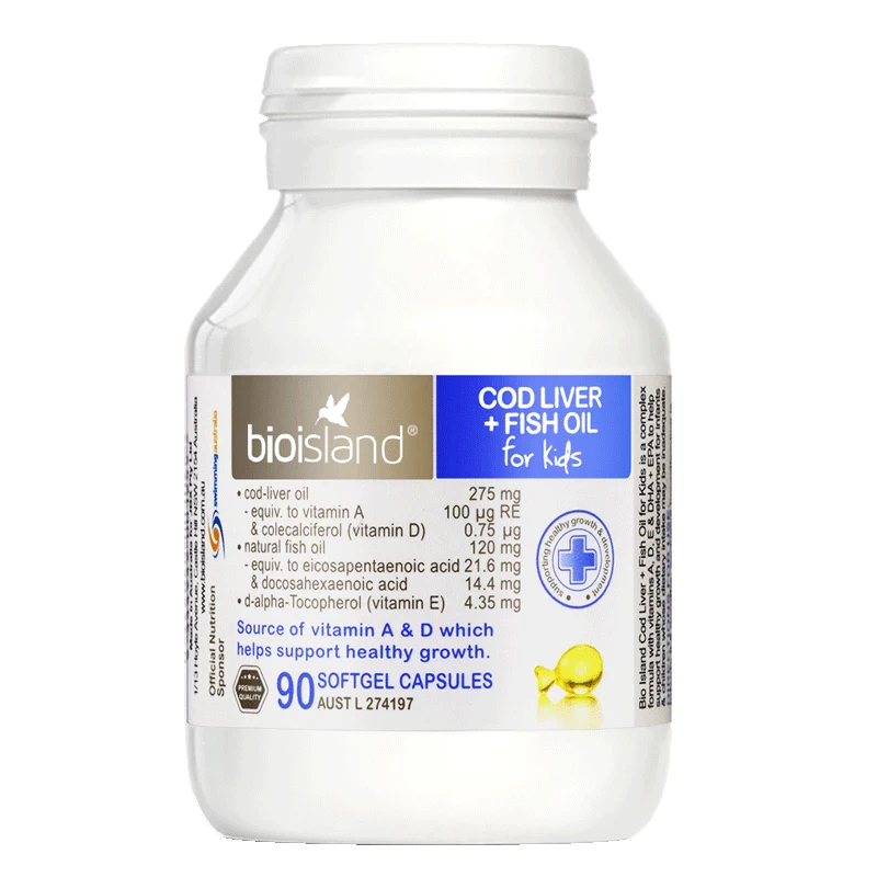 

Free shipping cod liver + fish oil for kids 90 pcs