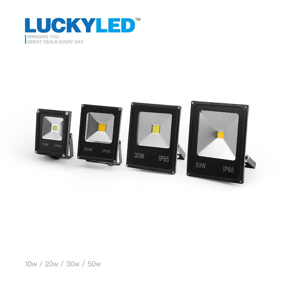 Lucky Светодиодный прожектор 10 Вт 20 30 50 220 В 110 Водонепроницаемый IP65 проектор свет
