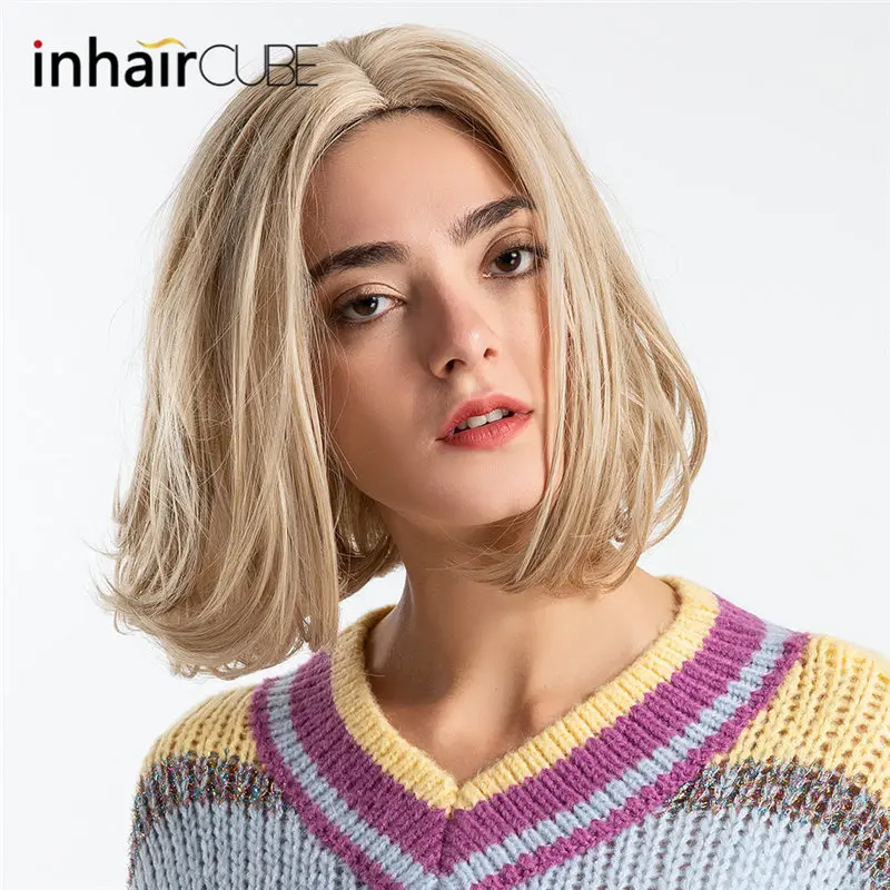 Женские парики для волос Inhair Cube 13 дюймов вечерние повседневные натуральные