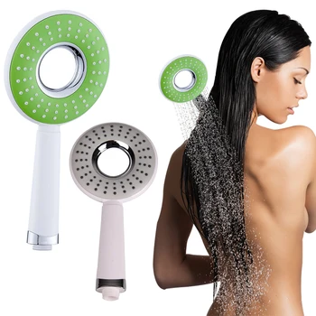 

Hollow out Shower Head Round High Pressure Shower Head Holder for Bathroom Shower Head Rainfall water saving
