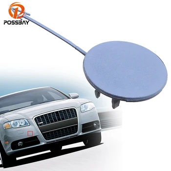 

POSSBAY Grey Plastic Front Bumper Tow Hook Cover Cap Fit for Audi A4/S4 B7 Sedan/Avant Quattro 2005-2008 External Decoration