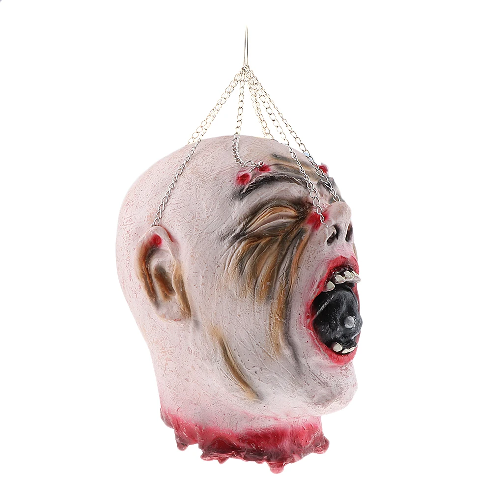 

Halloween Decoration Screaming Head Cut off Corpse Head Prop Hanging Decoration