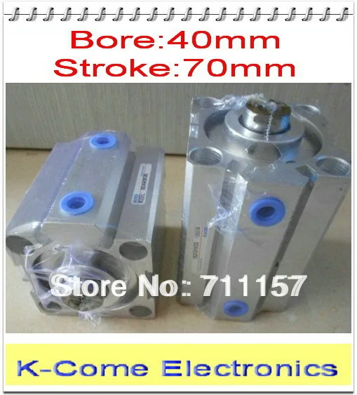 SDA 40*70 40mm Bore 70mm Stroke 1/8&quot Port Pneumatic Compact Cylinder 40-70 | Обустройство дома