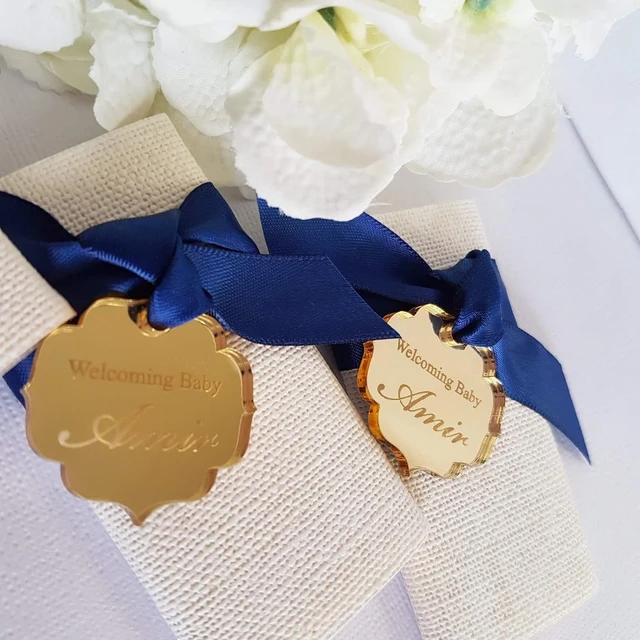 Gifts Guests Baby Shower  Baby Shower Tags Personalized - Party & Holiday  Diy Decorations - Aliexpress