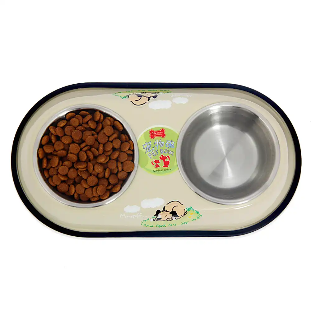 26 * 6cm Joyfeel Buy 1 Pieza Cuenco para Mascotas Gato Perros Taz/ón de Fuente de Acero Inoxidable