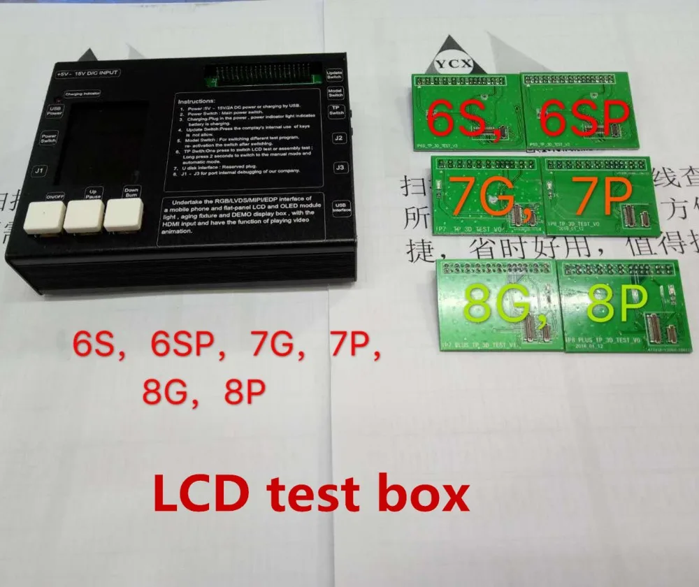 

For iphone 6S 6S plus 7 7plus 8 8plus Touch Screen LCD display & Digitizer Touch screen panel Tester test board