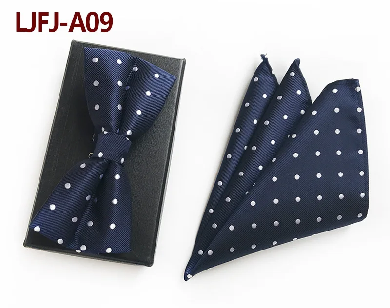Для мужчин Multi Цвет шить сетки жаккардовая самостоятельно регулируемый галстук-бабочка Pocket Square Set Свадебная вечеринка