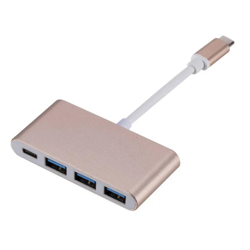 Кабель адаптер 4 в 1 UBS Type C на 3 USB 0|Адаптеры Type-C| |