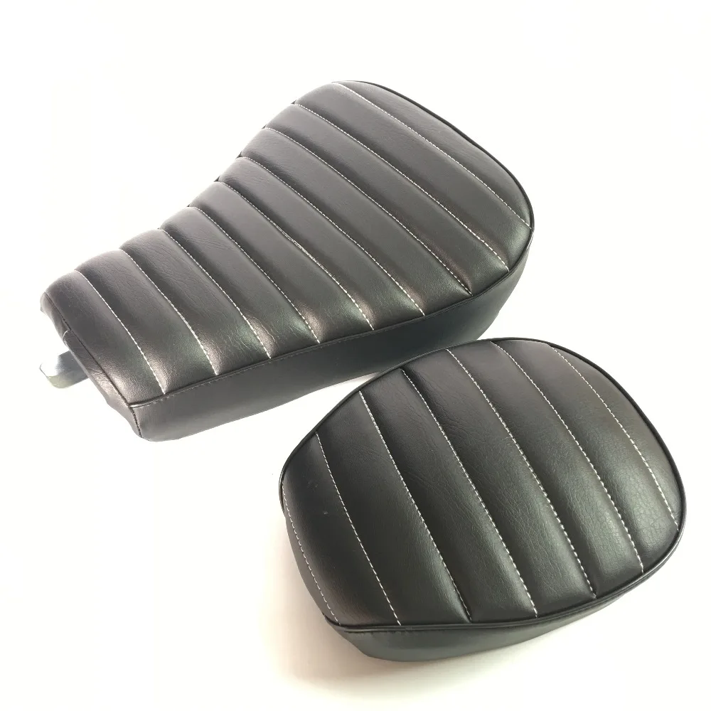 Для Harley Sportster 883 1200 2010-2015 PU передний мотоциклетный водитель + двухместный задний
