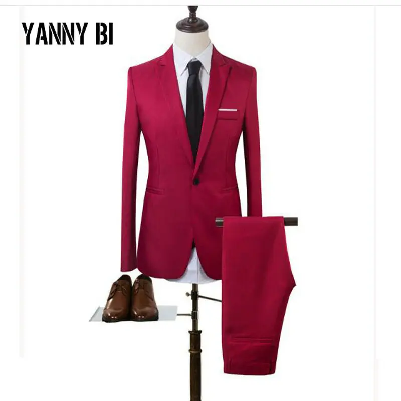 

Mens 2 Pieces Blazers Pants Vest Social Suit Asian Size Men Business Suit Set Casual Mens Formale Suits Plus Size5XL MA-24