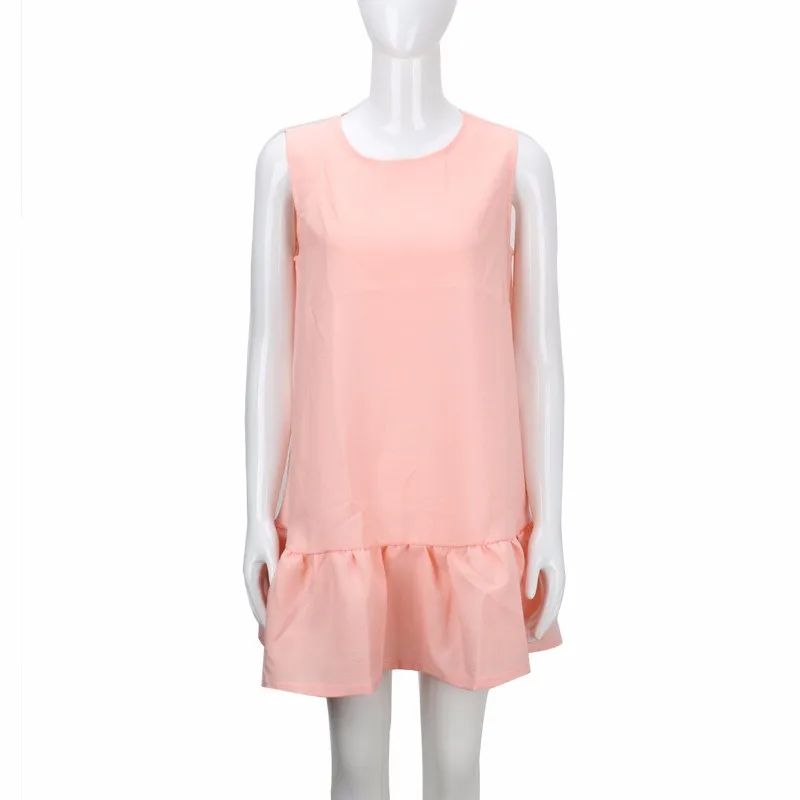 CTS 2016 Autumn Dress Fashion O-Neck Loose Women Mini Dress Ruffles Hem Casual Ladies Dresses Plus Size Womens Clothing 6 Color (14)