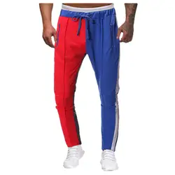 Мужские повседневные спортивные штаны контрастного цвета на молнии, накладной карман, летние спортивные штаны, дышащие брюки 6,25