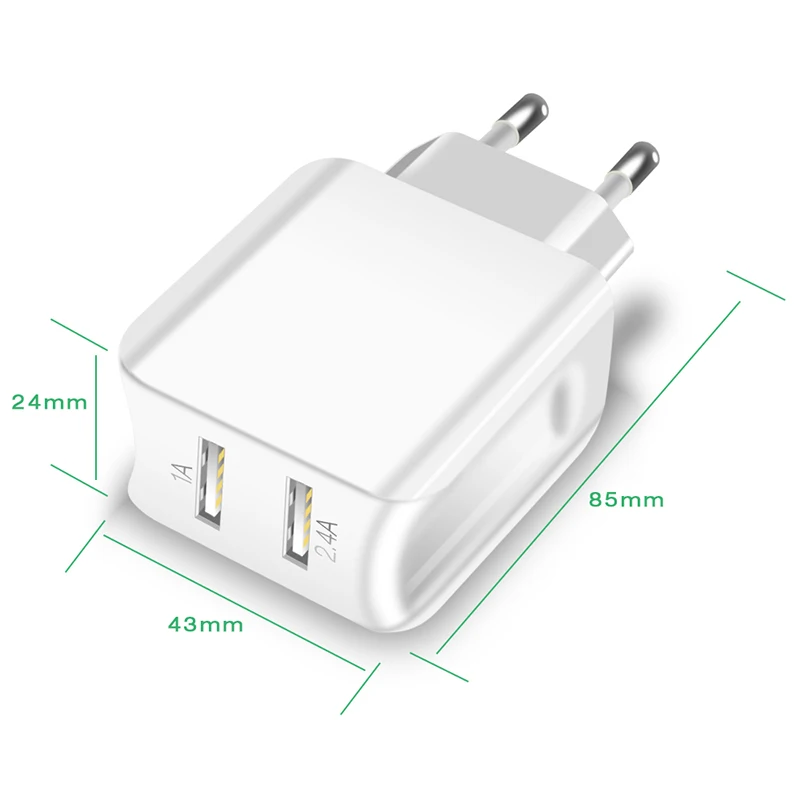 Suntaiho двойной USB порт зарядное устройство путешествия настенный адаптер смарт-мобильный телефон зарядное устройство для Iphone/Xiaomi/LG/huawei ЕС Plug