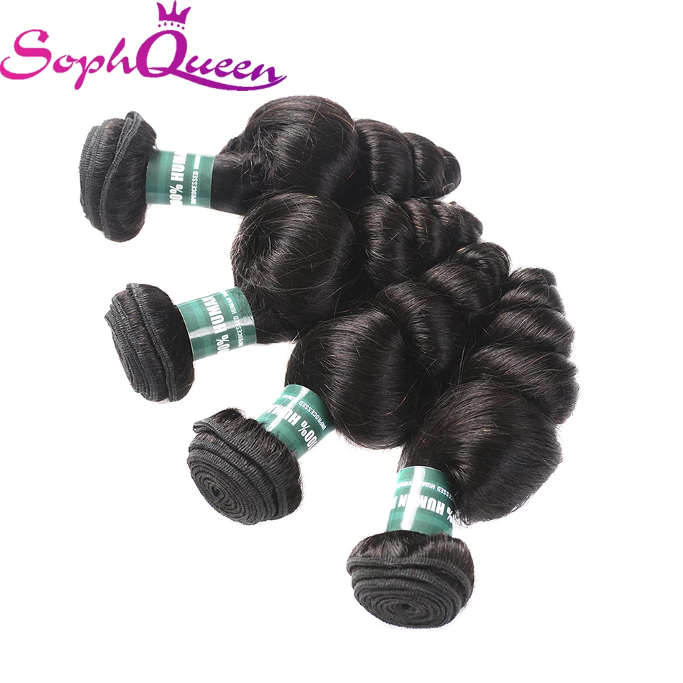 Soph Queen Hair Malaysian Loose Wave Bundles 100% Human Hair Weave Bundles Can Buy With Closure Remy Hair Extensions Soph Queen Hair Malaysian Loose Wave Bundles 100% Human Hair Weave Bundles Can Buy With Closure Remy Hair Extensions