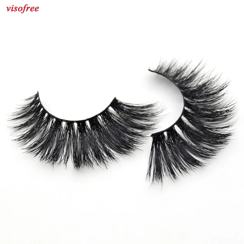 Ресницы Visofree объемные норковые ресницы искусственные натуральные черные с