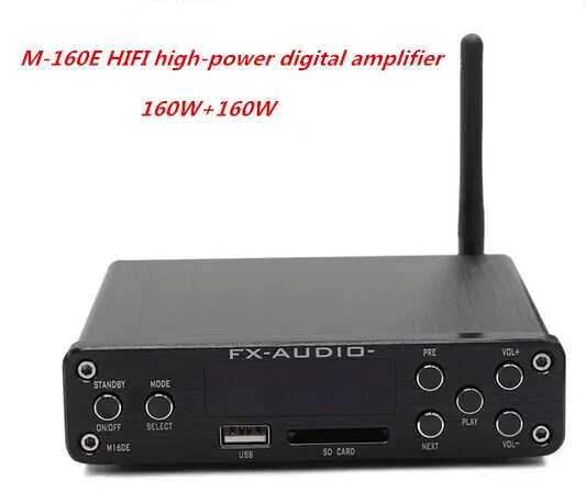 

M-160E DC32 5A 160W+160W TDA7498E HIFI high-power digital amplifier support U disk SD card APE lossless Bluetooth 4.0 amplifier