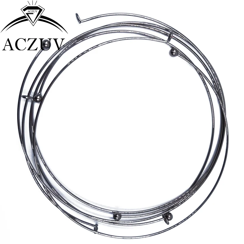

Gunmetal Black 50pcs 1.2mm Wire 13cm Round Metal Collar Circle Ring Choker Necklace Findings Accessories CNW002