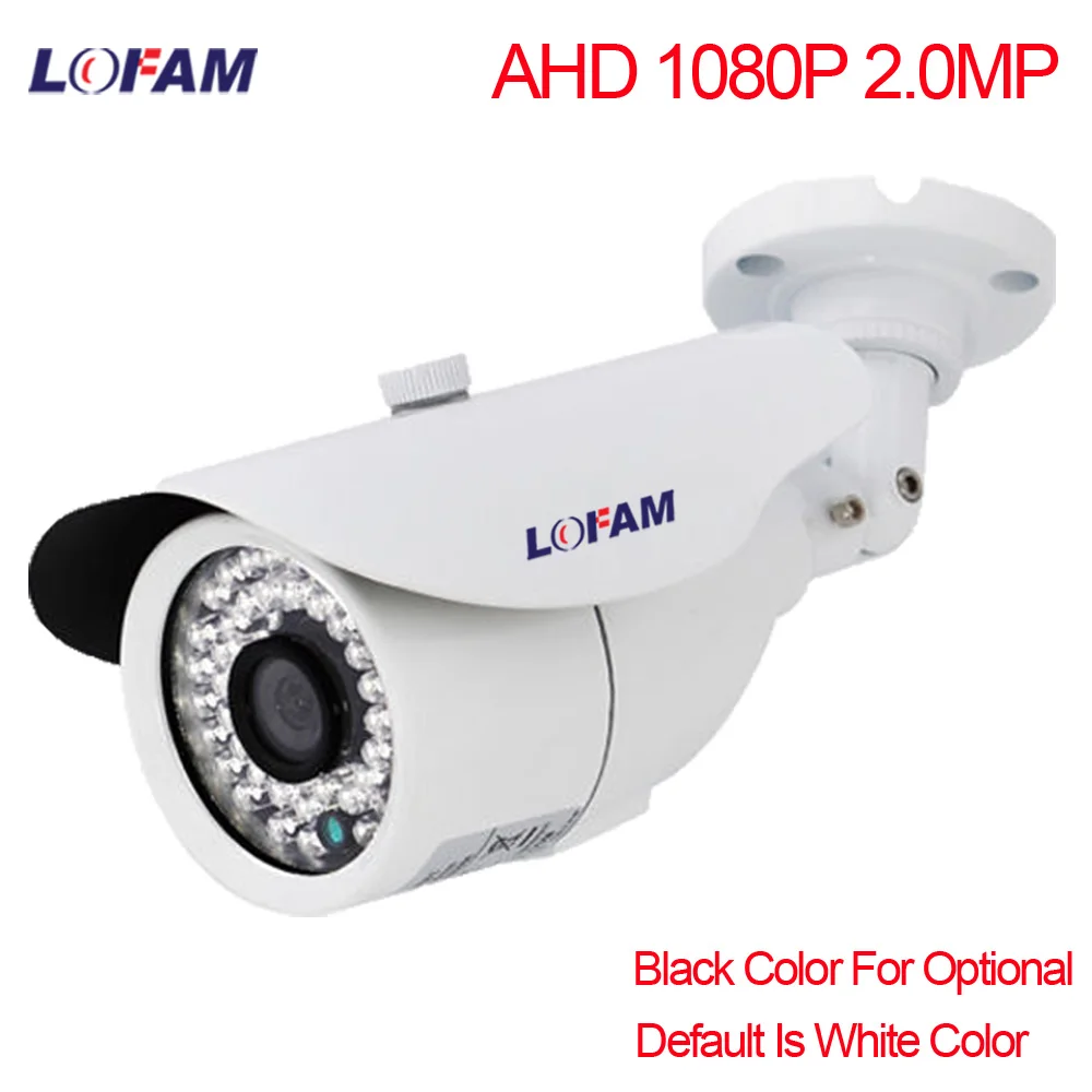 LOFAM AHD камера 1080P 2MP CCTV Bullet металлическая наружная Водонепроницаемая камера наблюдения ночного видения 1080P 2.0MP AHD камера