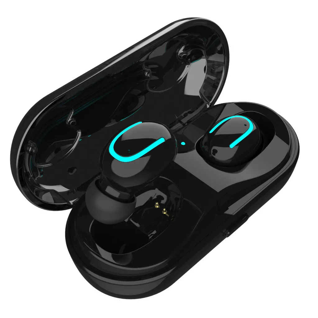 Black Bluetooth наушники мини Близнецы настоящие Беспроводные спортивные наушники Bluetooth наушники-вкладыши стерео наушники L617 - Цвет: Black