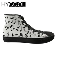 HYCOOL; спортивная прогулочная обувь для женщин; принт пианино; женская спортивная обувь; высокие кроссовки на плоской подошве; обувь на шнуровке
