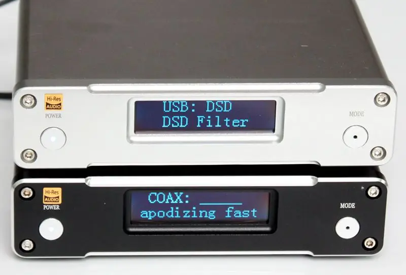 

Finished ES9038Q2M Fiber Coaxial XMOS208 USB Input DAC Decoder LED screen HiFi DAC supports DSD 2019 New