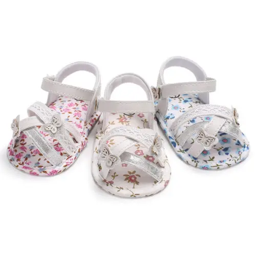 Summer Toddler Baby Girl Sandals Soft Prewalker Sole Kids Crib Newborn