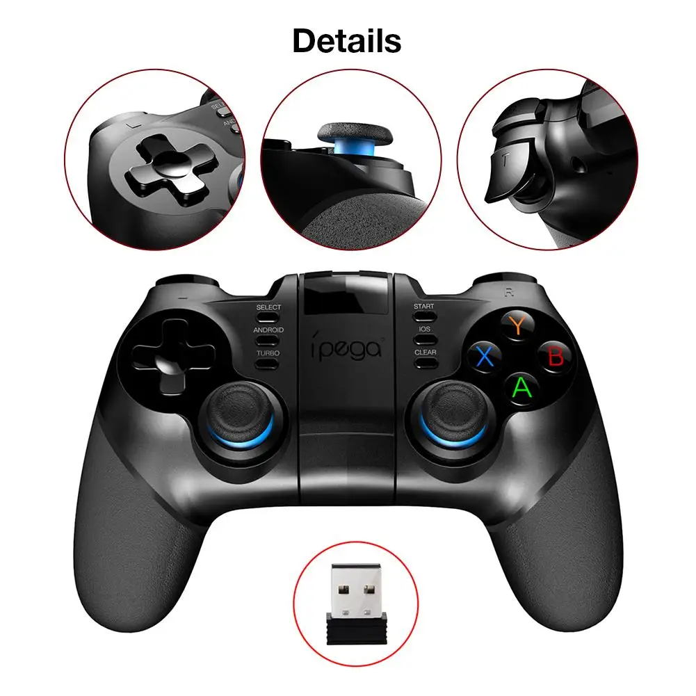 PG-9156 Беспроводной Bluetooth геймпад Бэтмен 2,4G приемник Поддержка PS3 игровой консоли удобные с мобильного телефона держатель для автомобиля
