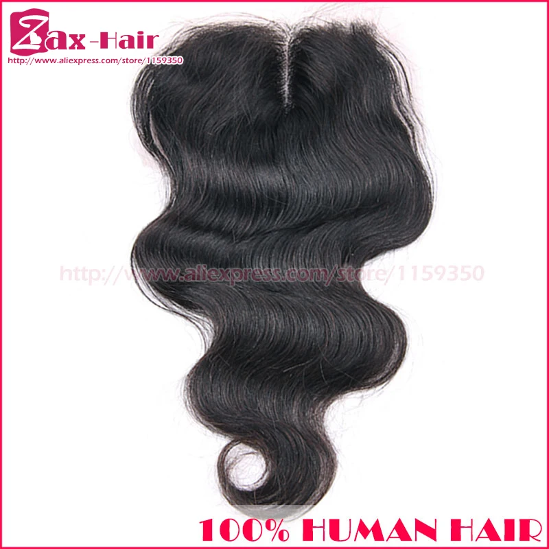 

Customized Peruvian Lace Closure 4*4 Body Wave Human Hair Lace Closure Free/middle/3 Part Closure Natural Hairline Grade 7A Sale