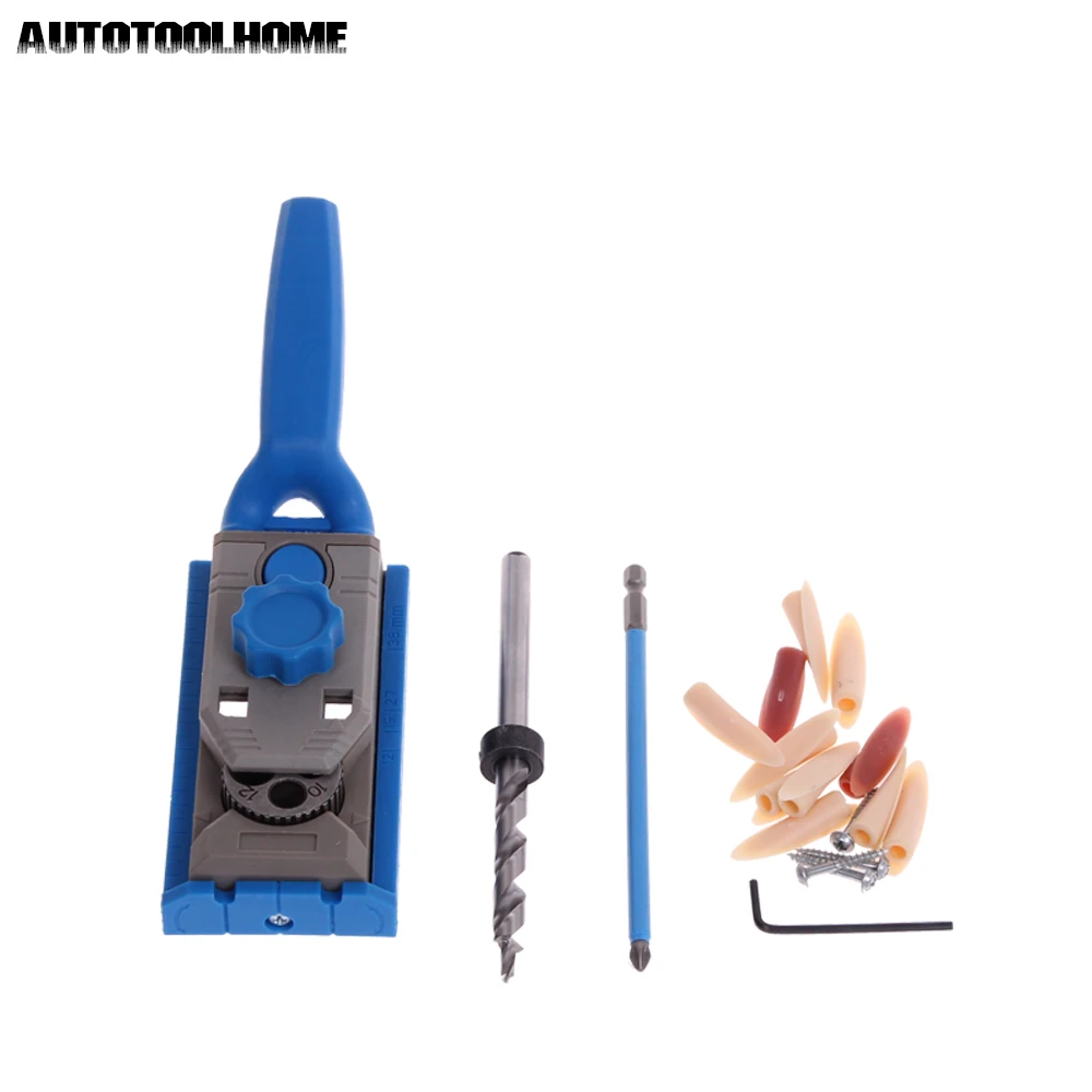 AUTOTOOLHOME Pocket Hole Jig System PH2 Screwdriver Bit 9 5mm Step Drill Guide For Kreg Wood